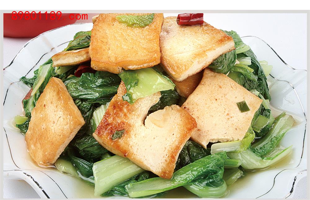 小白菜炕豆腐