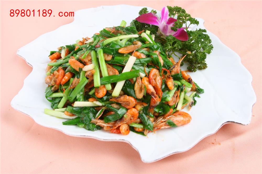 韭菜炒河虾
