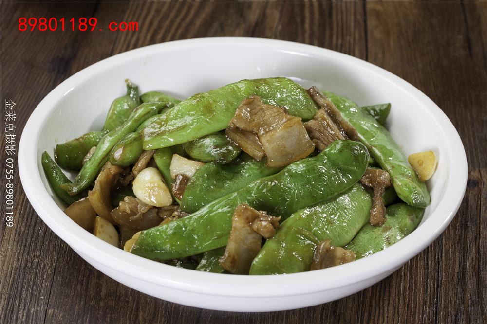 五花肉烧油豆角