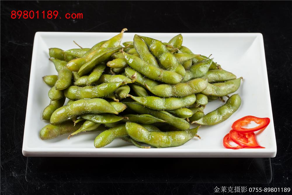 卤毛豆-