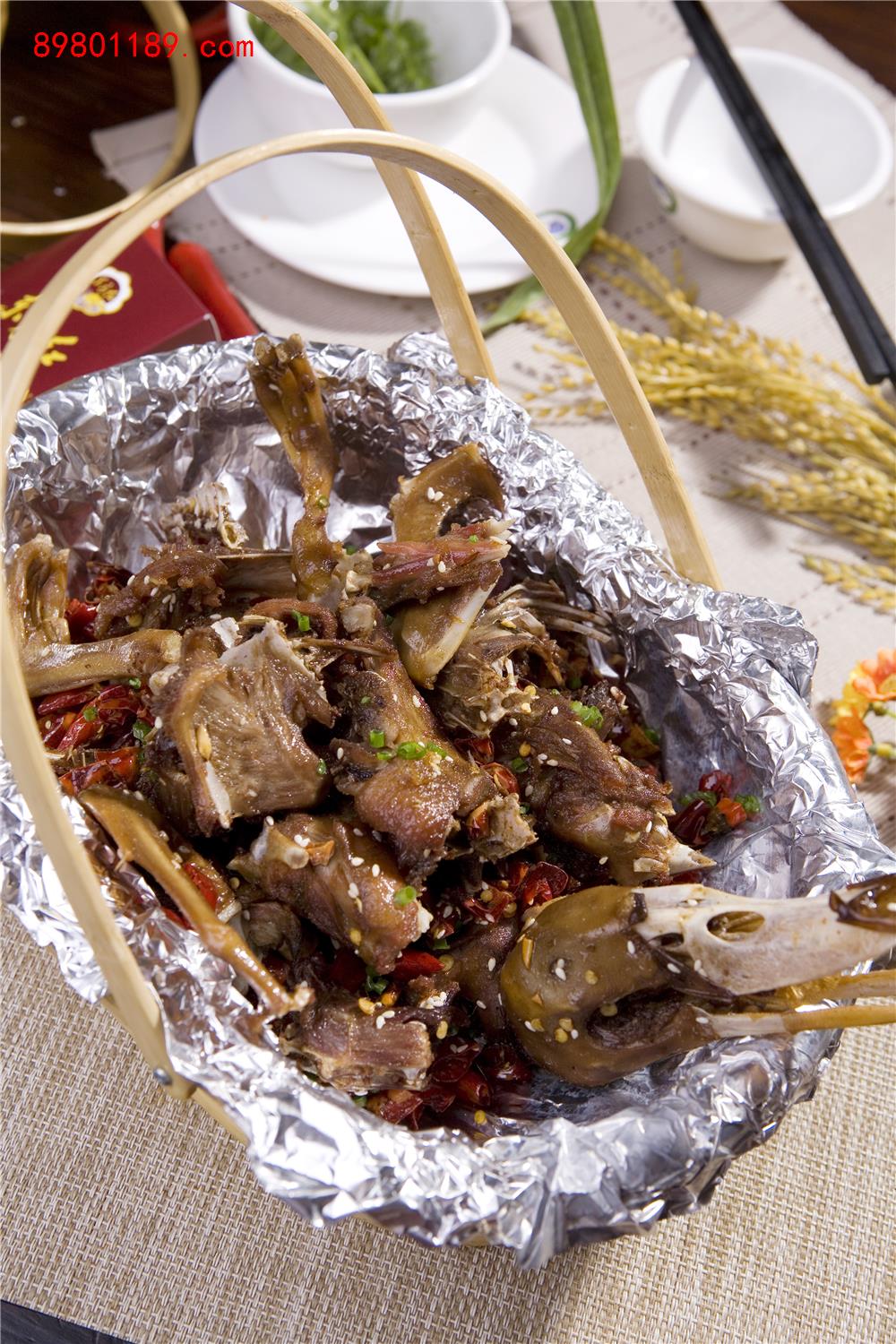 吊篮手撕鸭