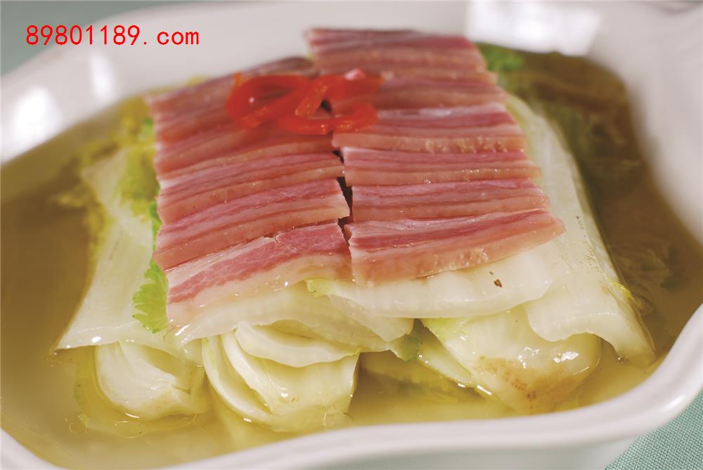 咸肉蒸娃娃菜
