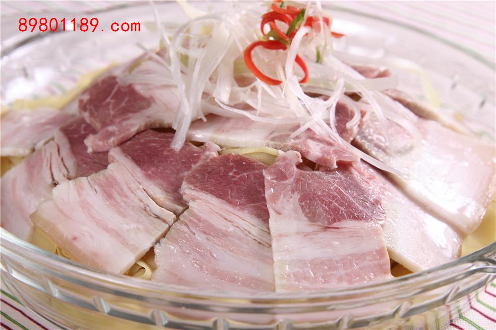 咸肉蒸百叶