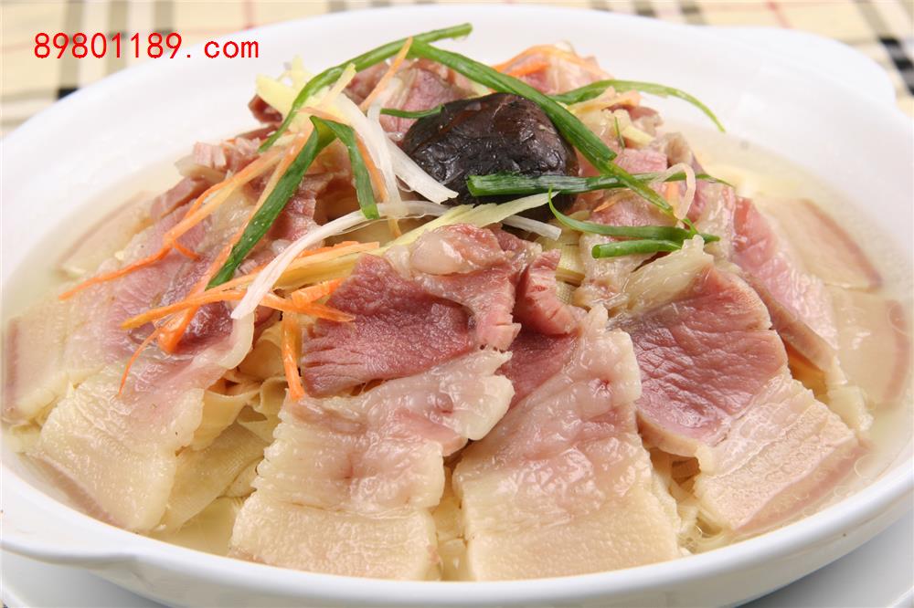 咸肉蒸百叶
