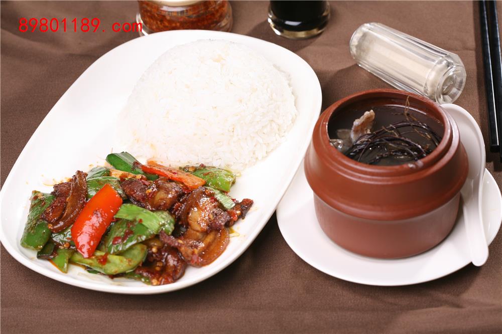 回锅肉饭+原盅炖汤