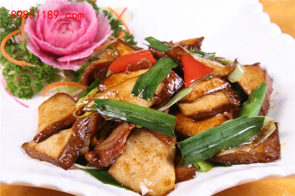 大蒜咸肉香干