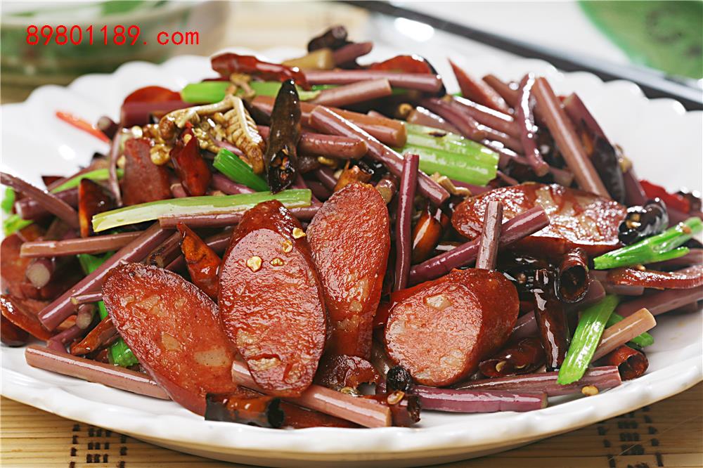 家乡炒腊肠