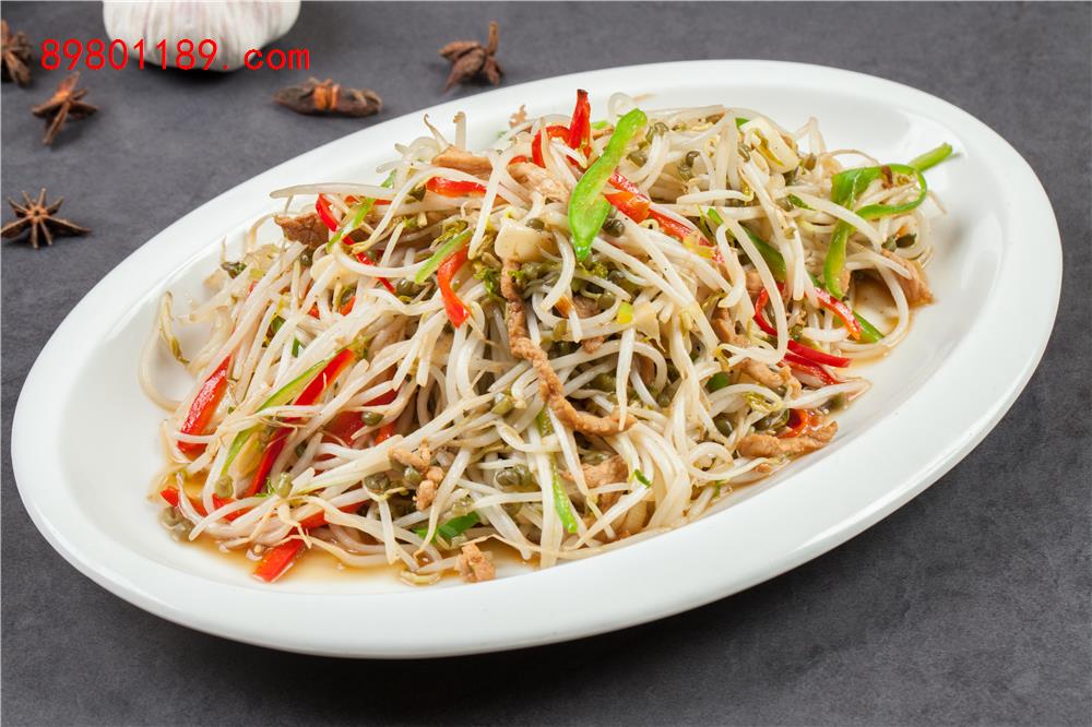 家常炒豆芽-