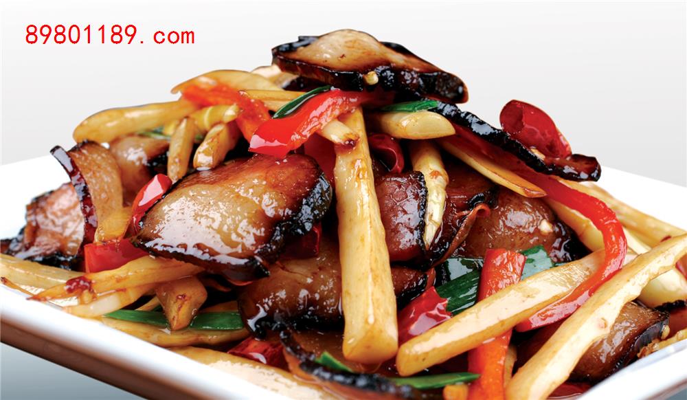 小笋炒腊肉