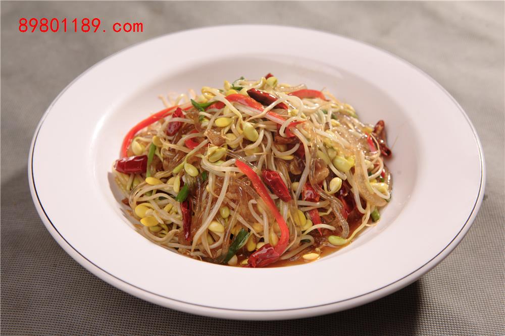 小肉笨豆芽炒粉条
