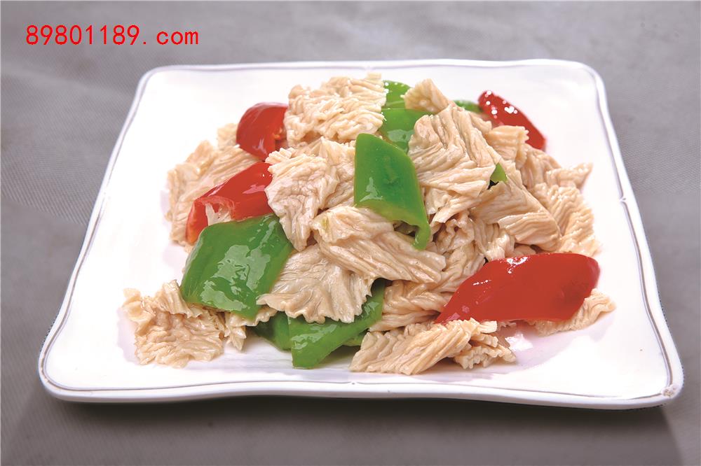 尖椒炒豆皮