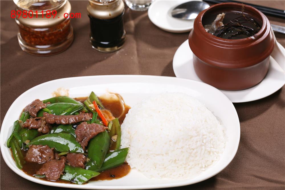 尖椒牛肉饭+原盅炖汤