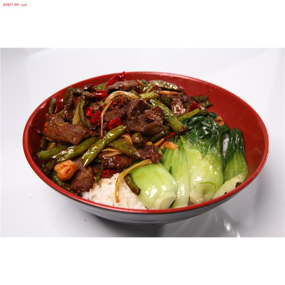 干煸豆角牛肉饭
