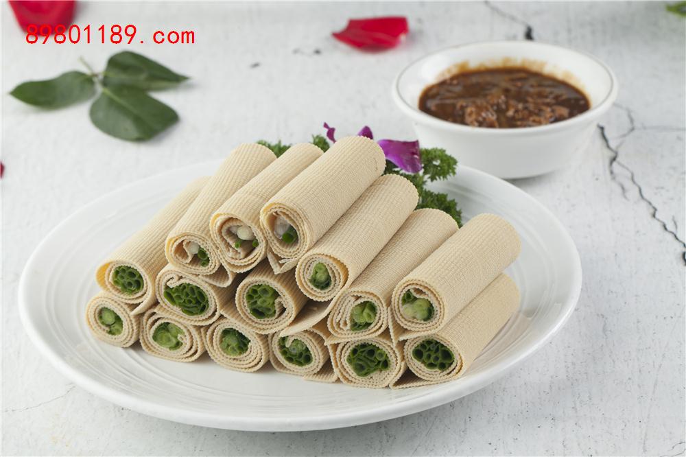 干豆腐卷小葱-