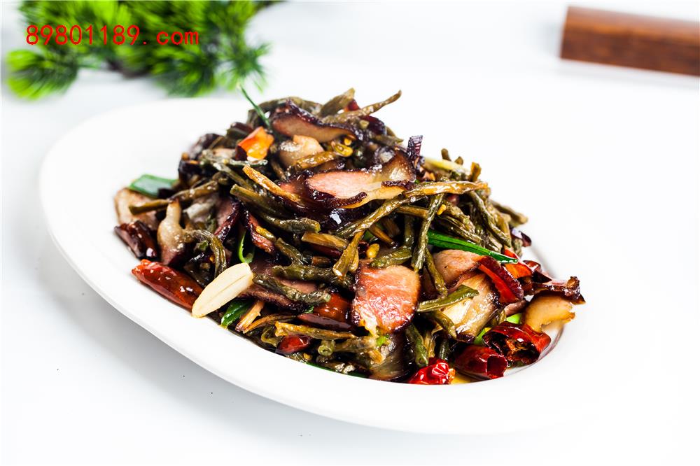 干豆角炒腊肉