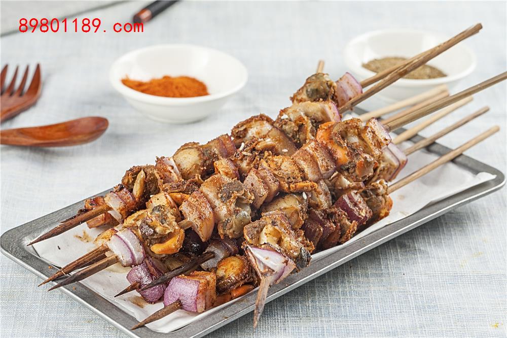 扇贝肉串-