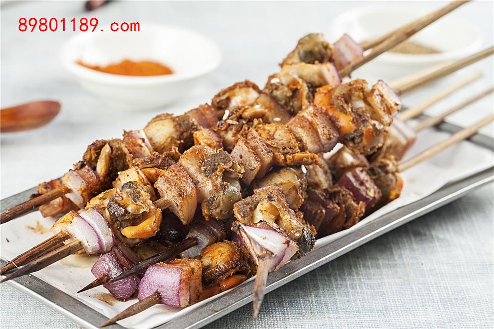 扇贝肉串-
