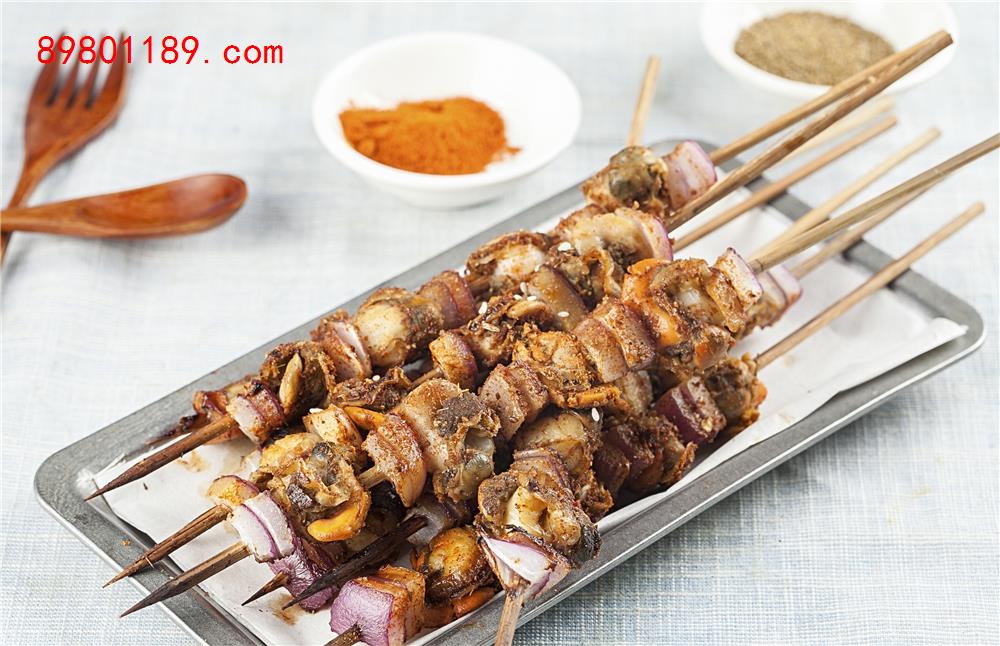扇贝肉串-