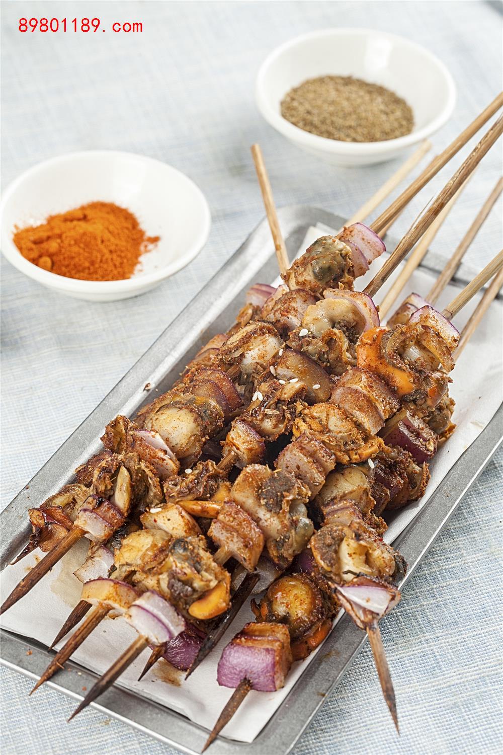 扇贝肉串-