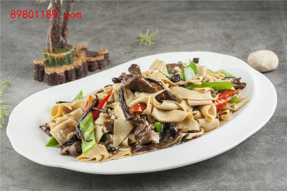 棒菇炒干豆腐-