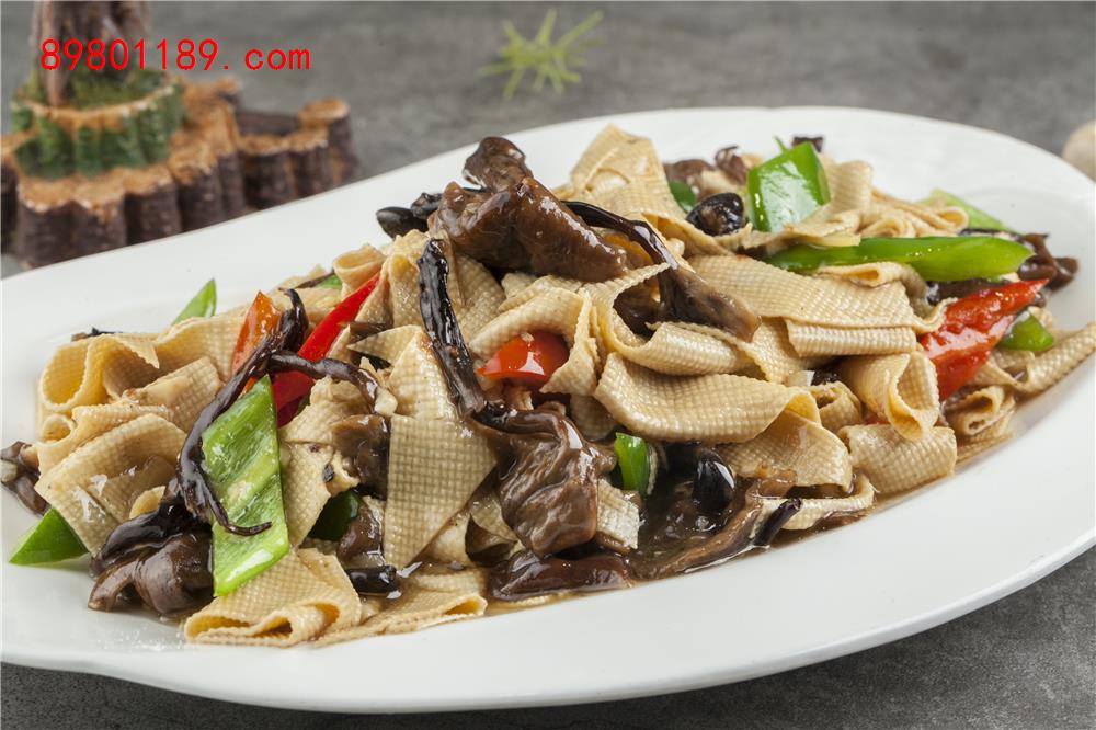 棒菇炒干豆腐-