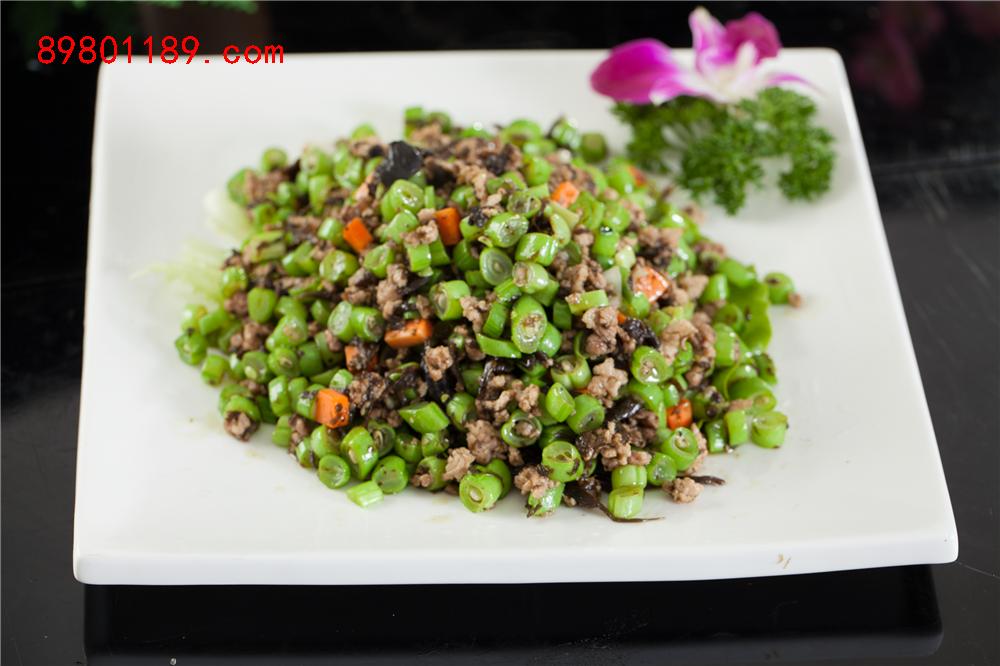 榄菜炒肉松
