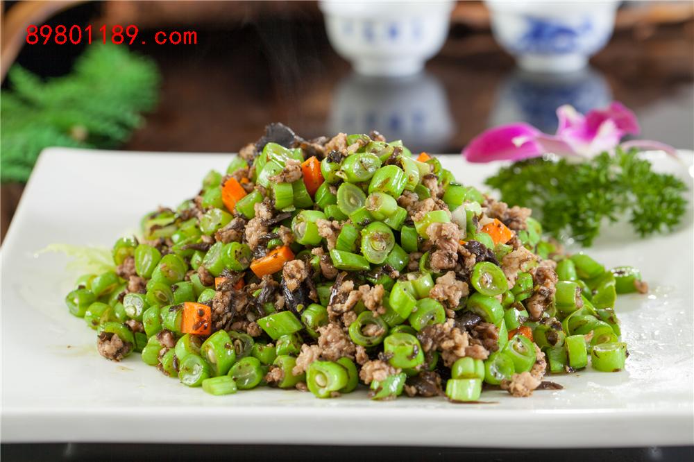榄菜炒肉松
