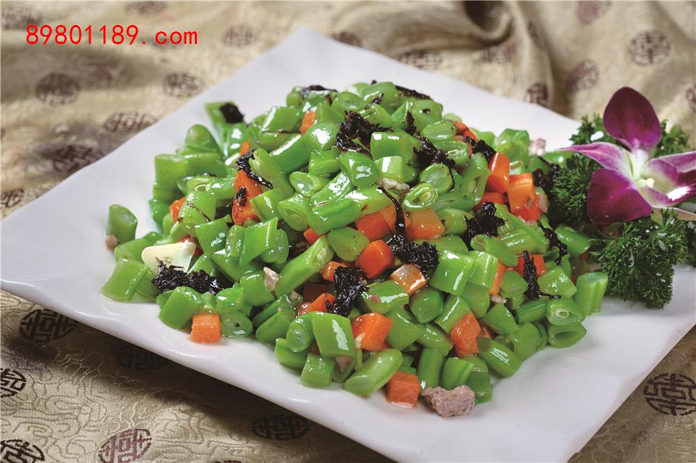 榄菜肉沫豆角