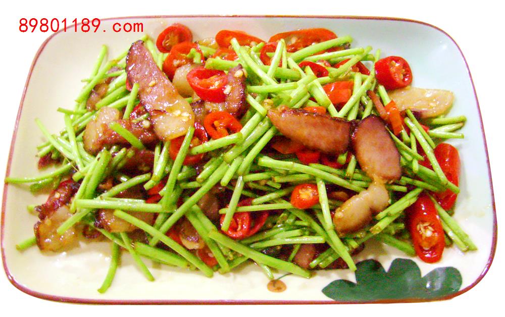 泥蒿炒腊肉