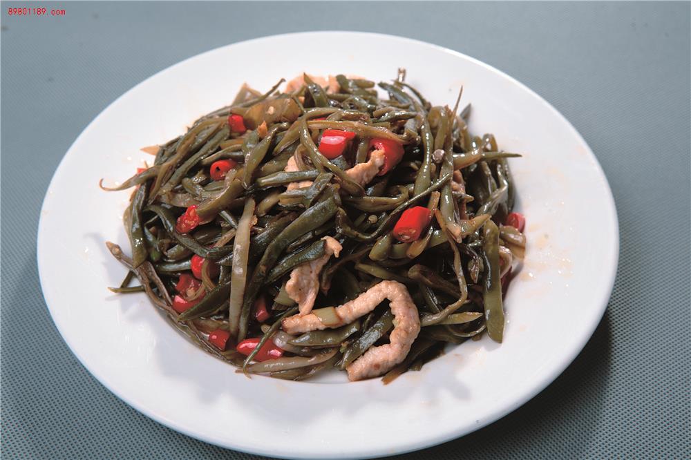 爆炒干豆角丝