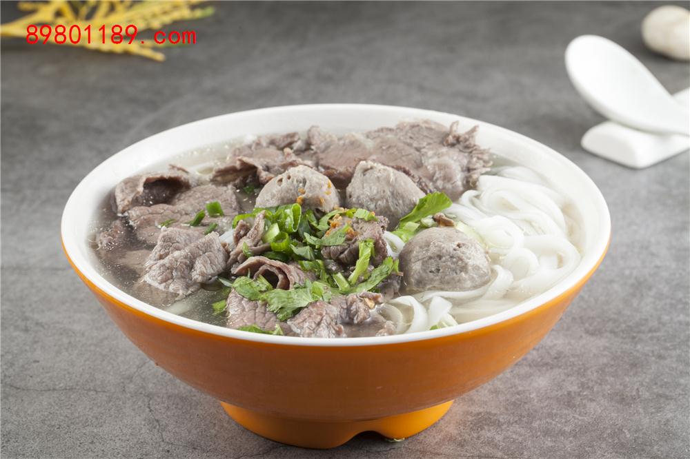 牛肉丸+牛肉汤河粉-