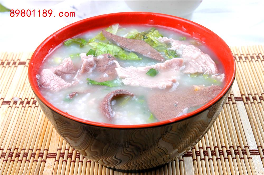 猪肝瘦肉粥