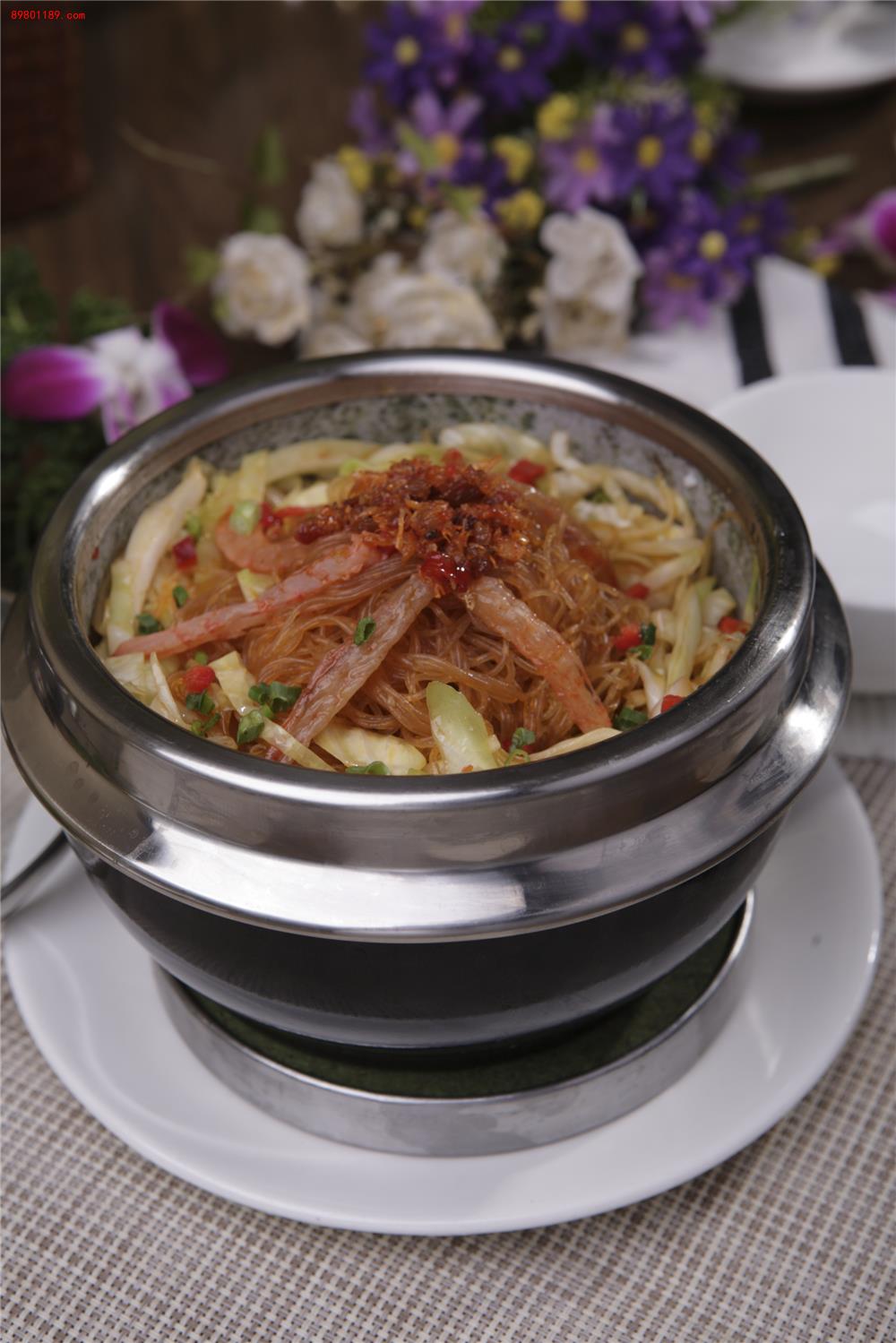 石锅金勾椰菜粉丝