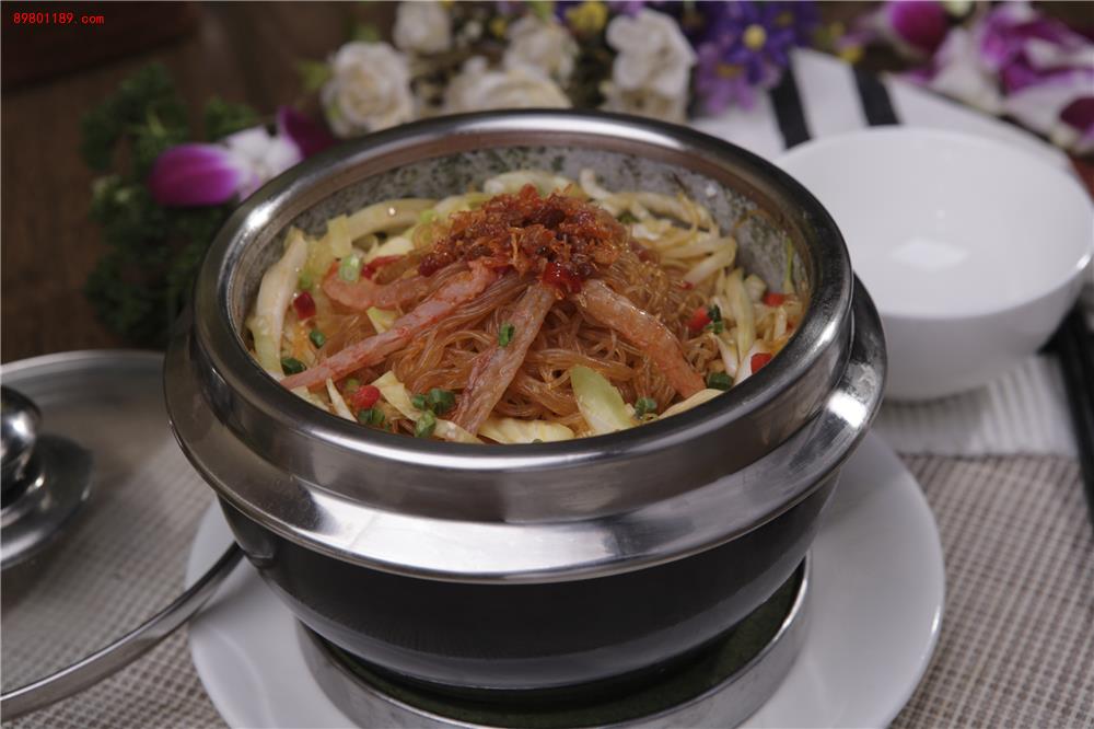 石锅金勾椰菜粉丝