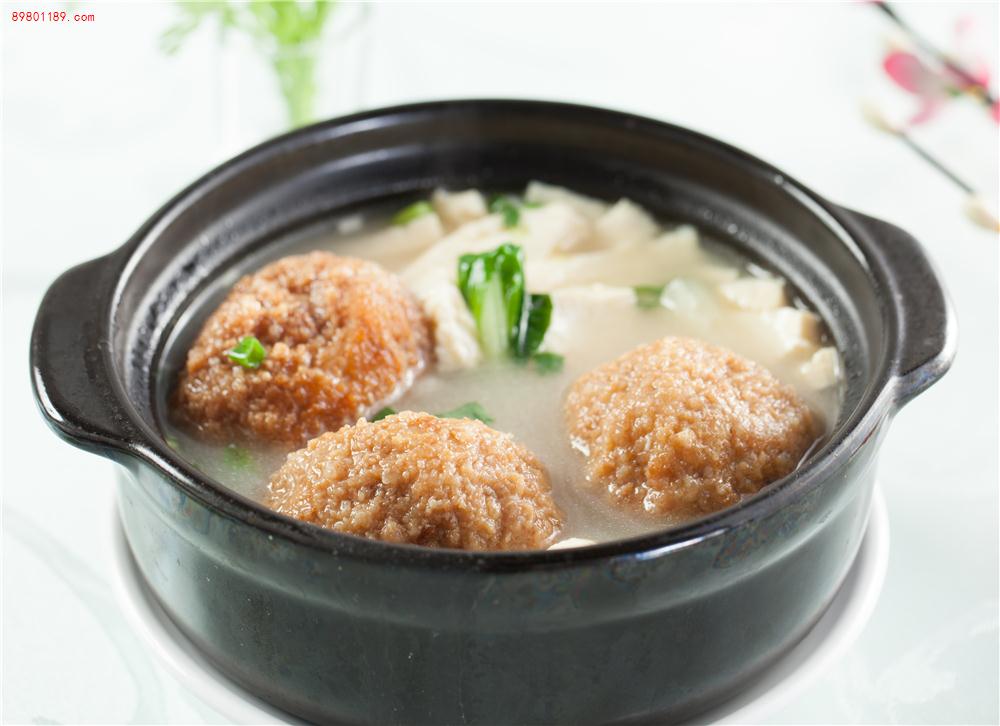 砂锅狮子头豆腐
