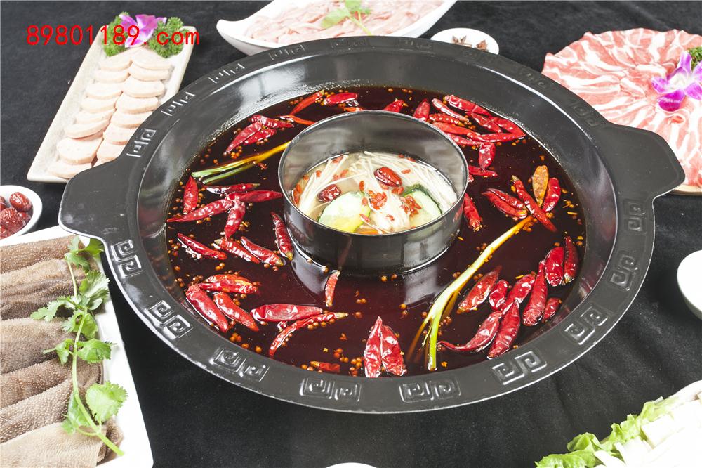 红白鸳鸯锅底-
