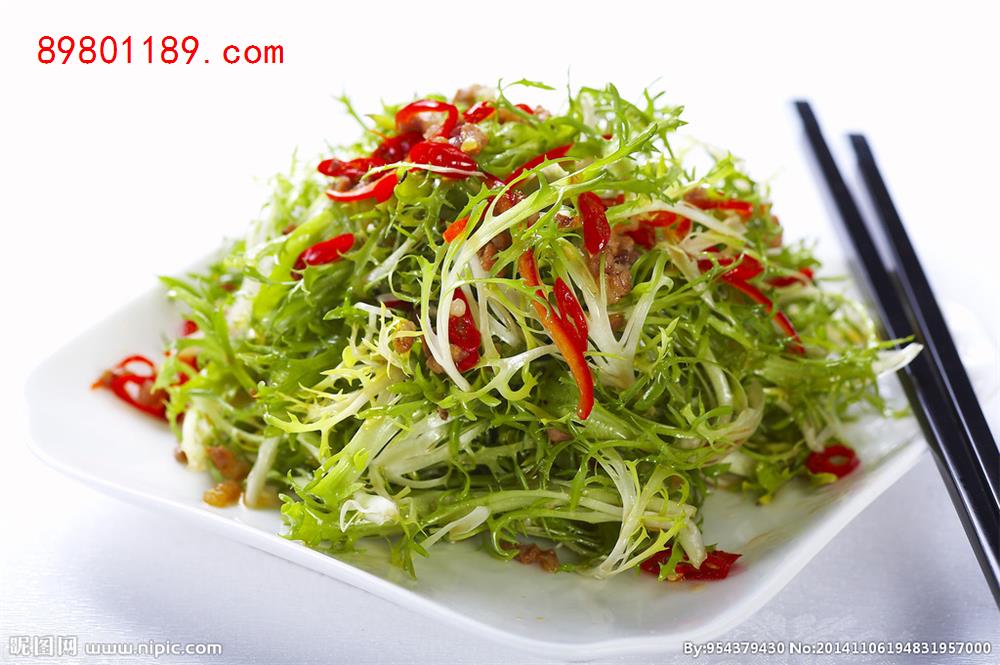 肉沫拌苦菊