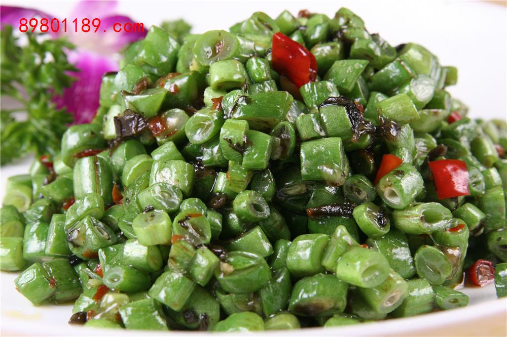 肉碎榄菜四季豆