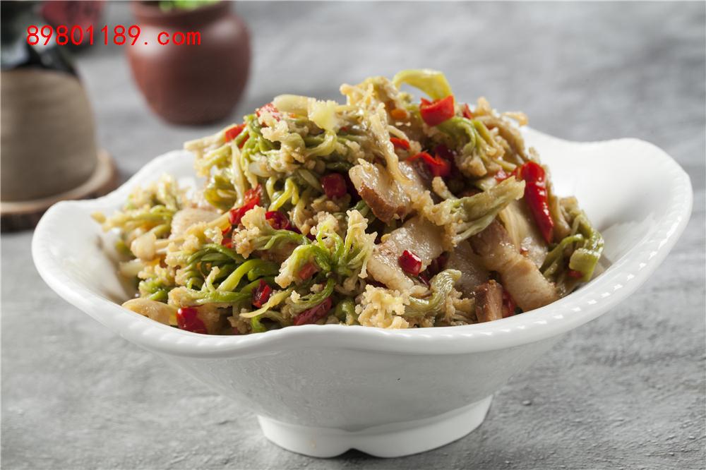 花菜干炒肉-