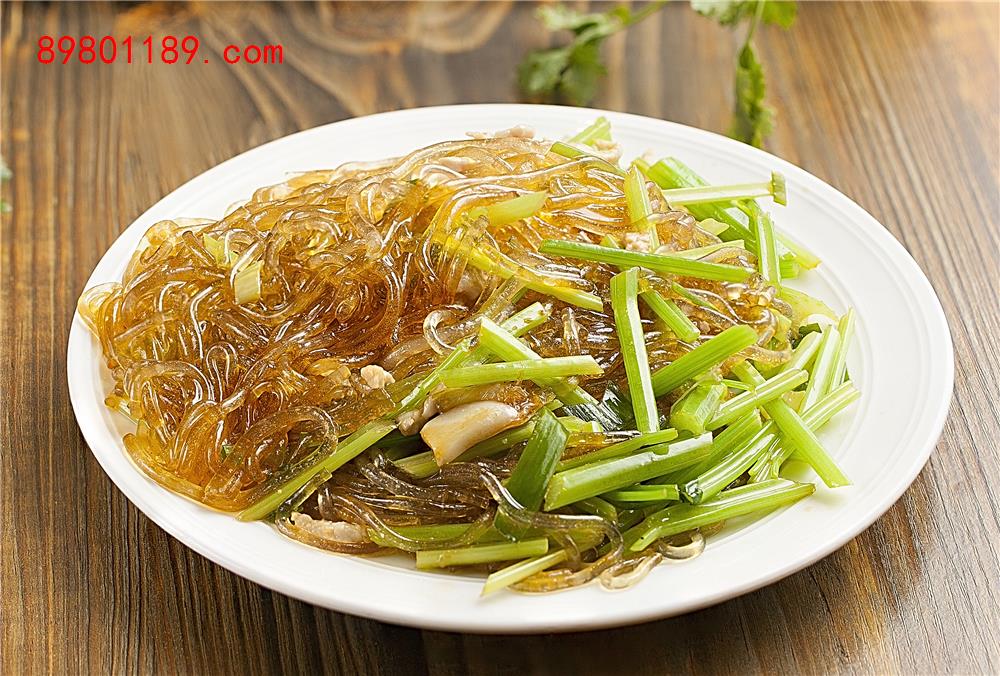 芹菜炒粉条
