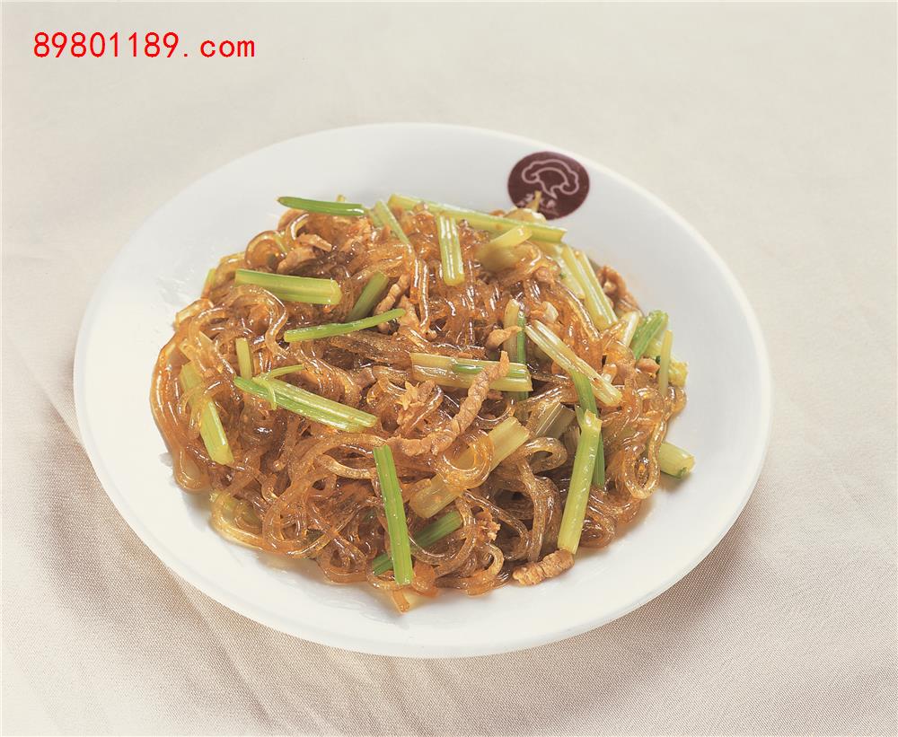 芹菜肉丝炒粉条