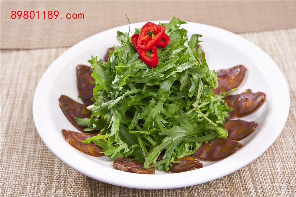 苦菊拌牛肉