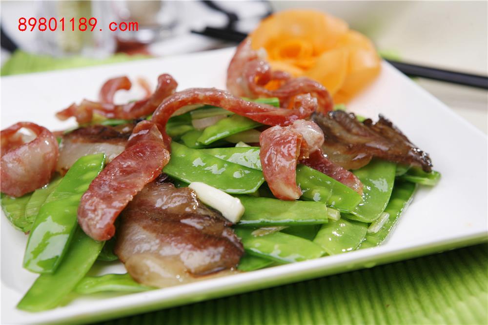 荷兰豆炒腊味