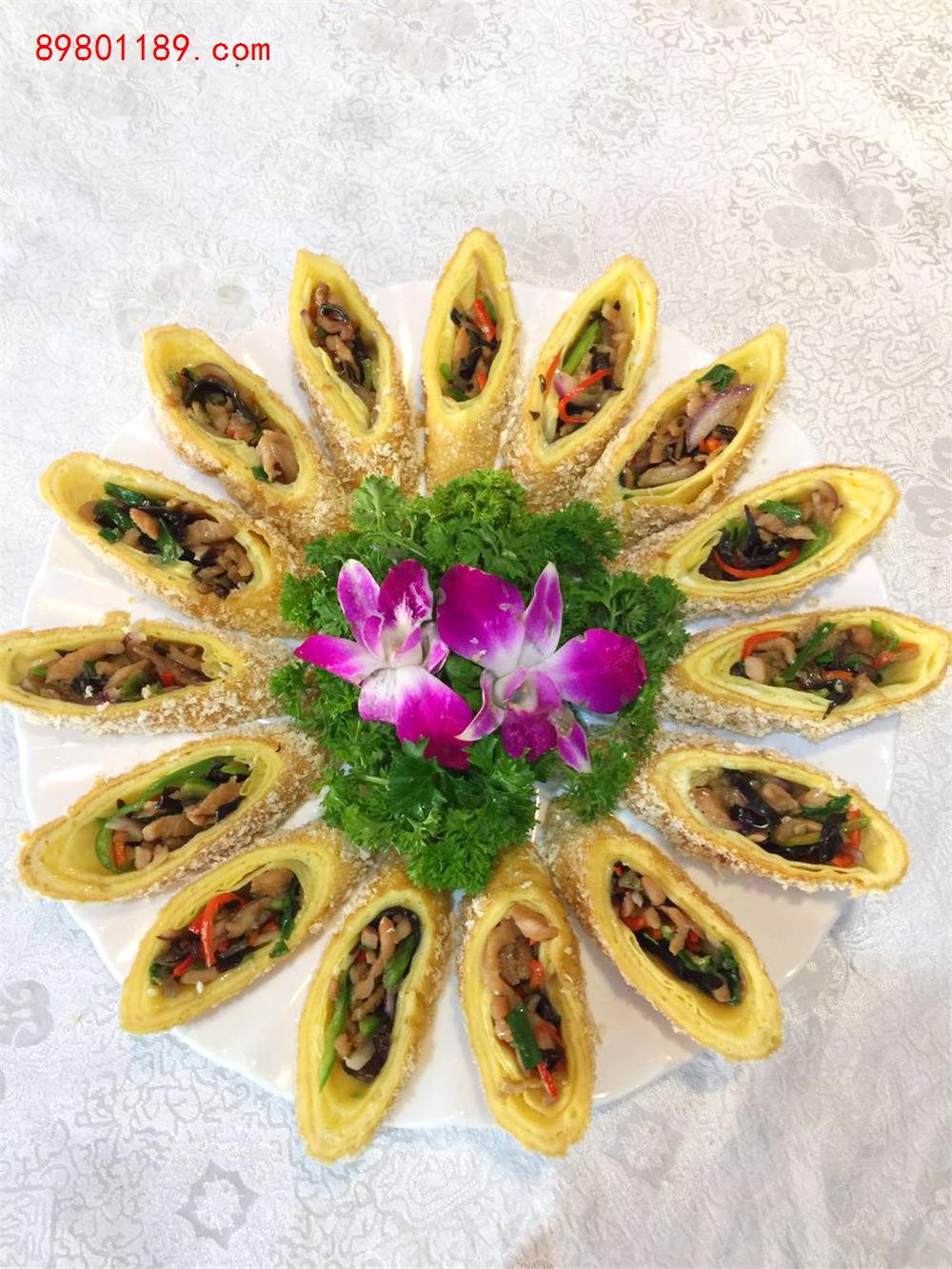 莲花肉丝卷