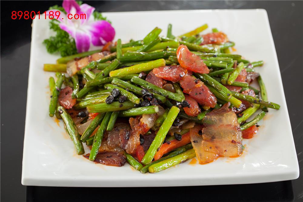蒜苔炒腊肉