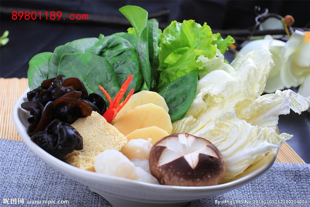 蔬菜菌菇大拼盘