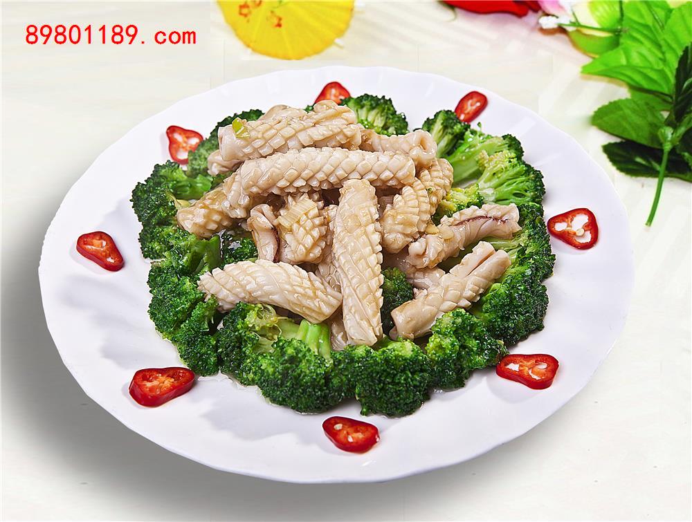 西兰花鲜鱿