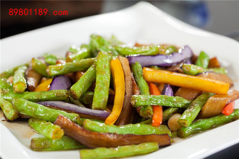 豆角炒茄子