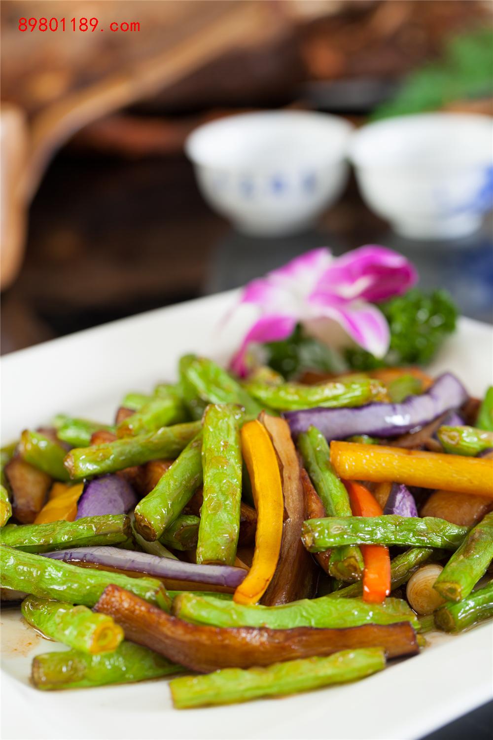 豆角炒茄子