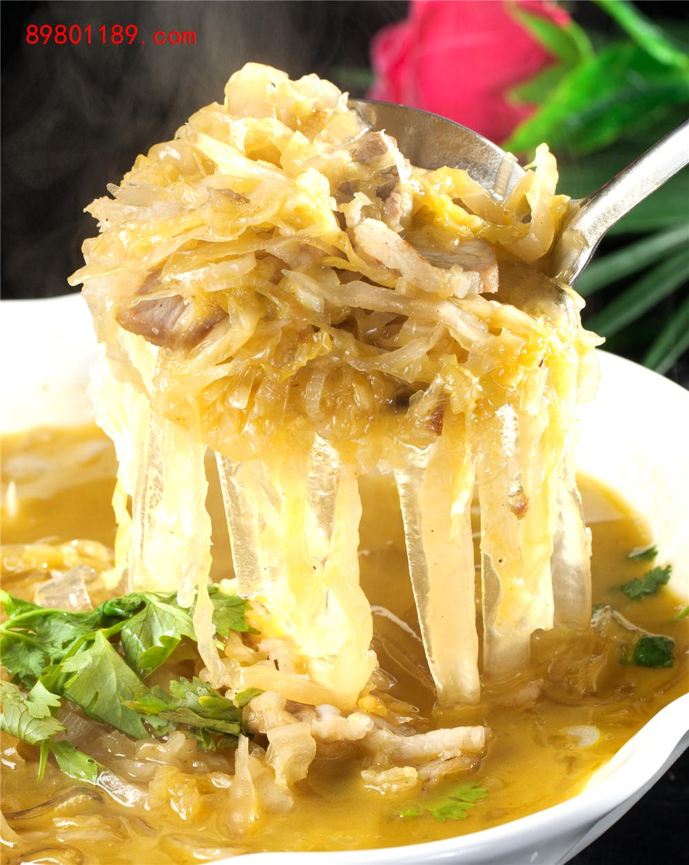 酸菜猪肉炖宽粉